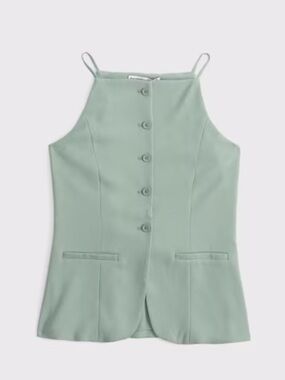 Abercrombie & Fitch High Neck Suiting Vest